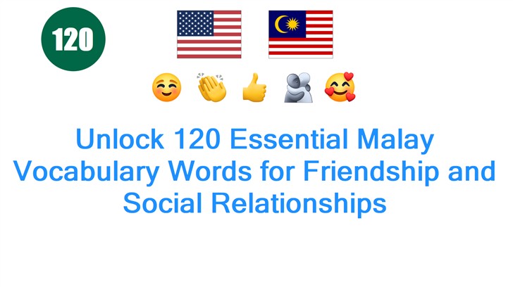 Unlock 120 Essential Malay Vocabulary Words for Friendship and Social Relationships